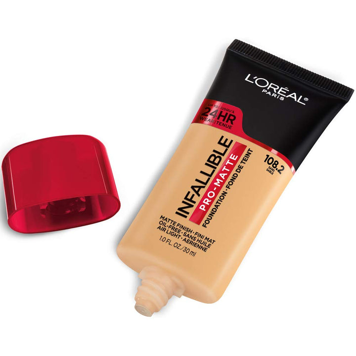 L'Oreal Paris Cosmetics Makeup Infallible Pro-Matte Liquid Longwear Foundation, Sand, 1 fl oz Retail $14.99