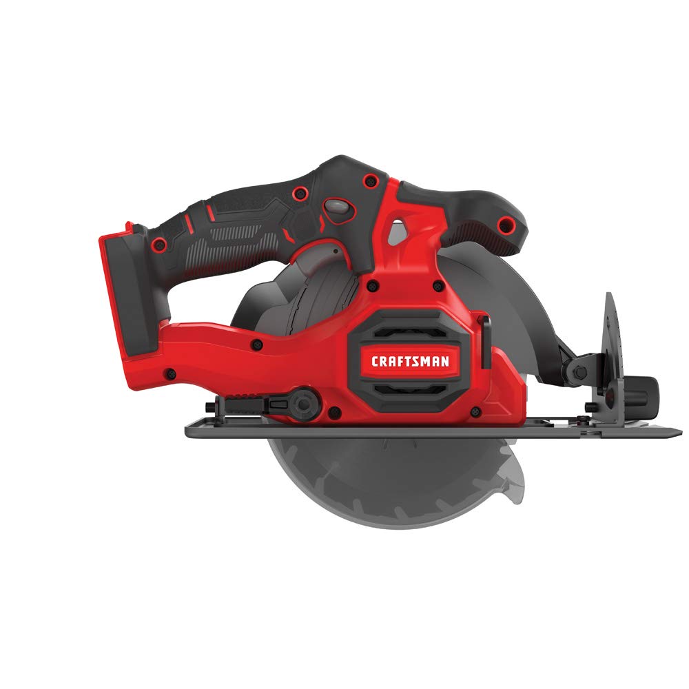 CRAFTSMAN V20 Cordless Circular Saw, 6-1/2 inch, Bare Tool Only (CMCS500B) Retail $109.00