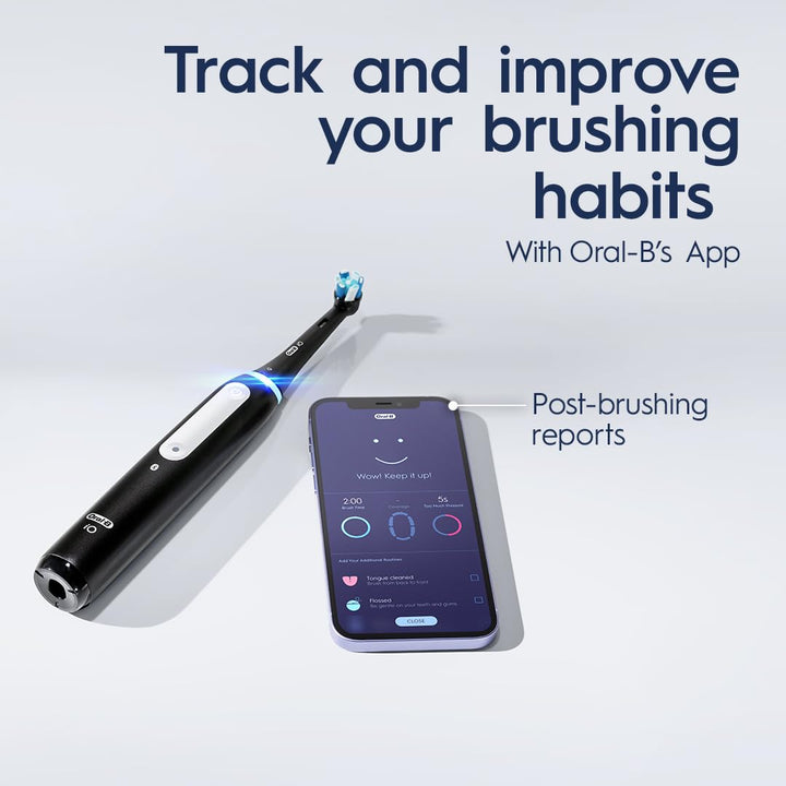 Oral-B iO Series 4 Electric Toothbrush with (1) Brush Head, Rechargeable, ICY Blue