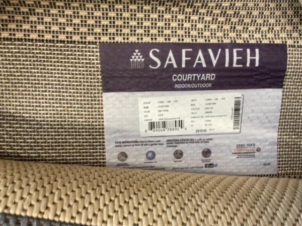 Safavieh Courtyard Indoor/Outdoor Rug, Weather Resistant, Beige Retail $183.60