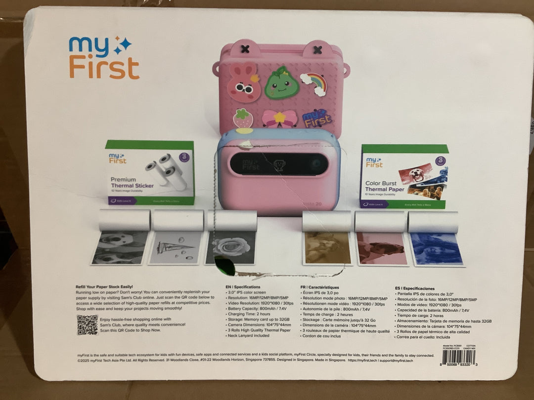 MyFirst Camera Insta 20  Pink Retail $120.00