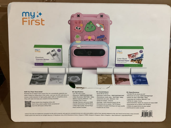 MyFirst Camera Insta 20  Pink Retail $120.00