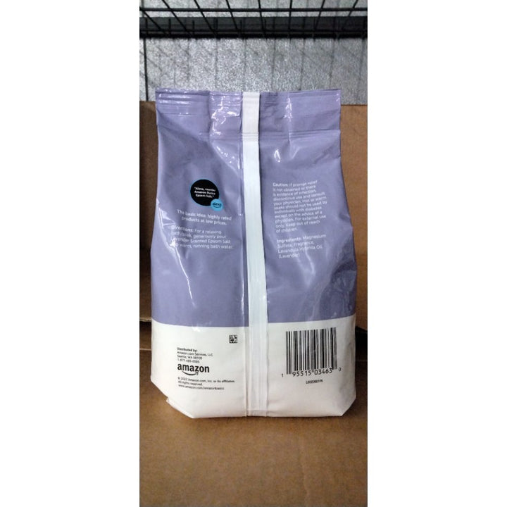 Amazon Basics Epsom Salt Soaking Aid, Lavender Scented, 3 Pound, 1-Pack (Previously Solimo) Retail $3.00