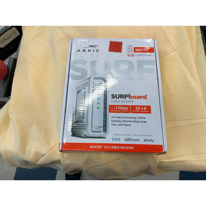 Arris SURFboard SB6190 Cable Modem - 1 Gbps Download Speeds, 32x8 DOCSIS Channels