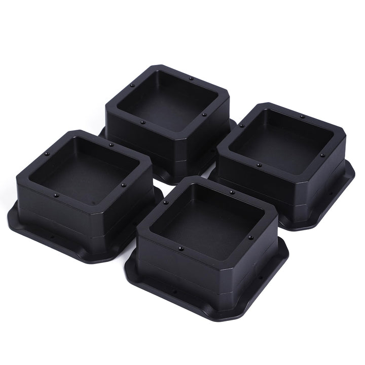 LUCKYQTQH Bed Risers Adjustable Furniture Risers Heavy Duty, Furniture Risers 1 Inch Heavy Duty, Set of 4 Furniture Lifts, Bed Raiser with Non-Slip,Table Riser, Sofa Riser, Support up to 5000 Lbs