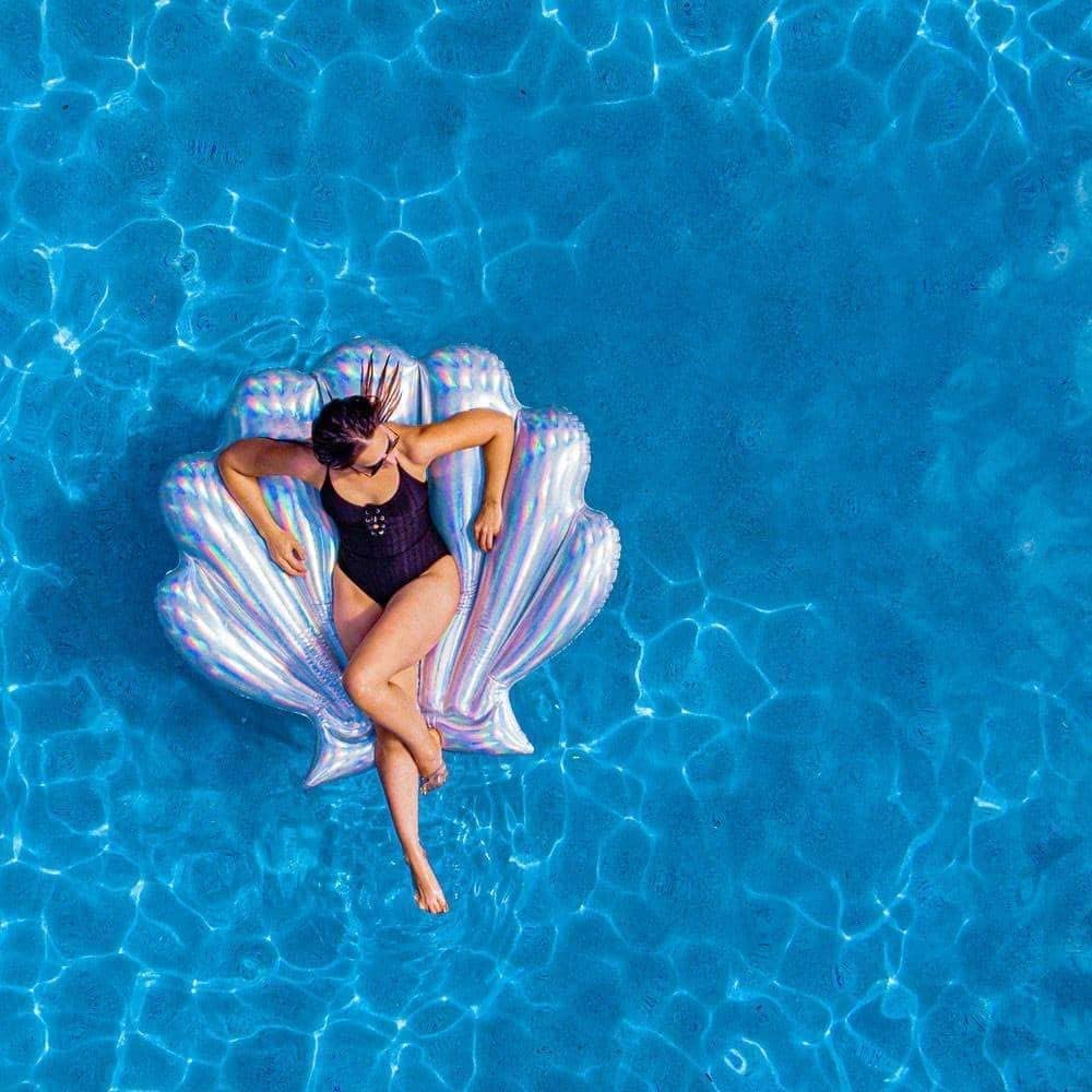 PoolCandy Holographic Deluxe Seashell Float