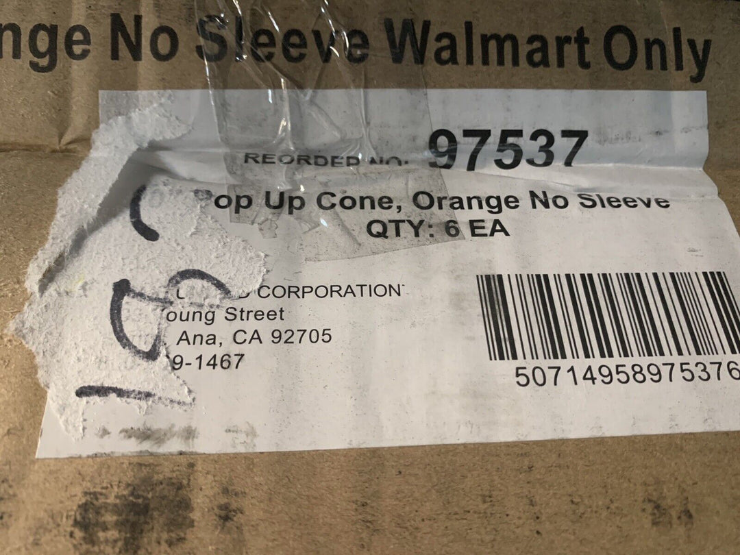 Lot of (5) New Orange Is Spill Magic Pop up Safety Cone 20"