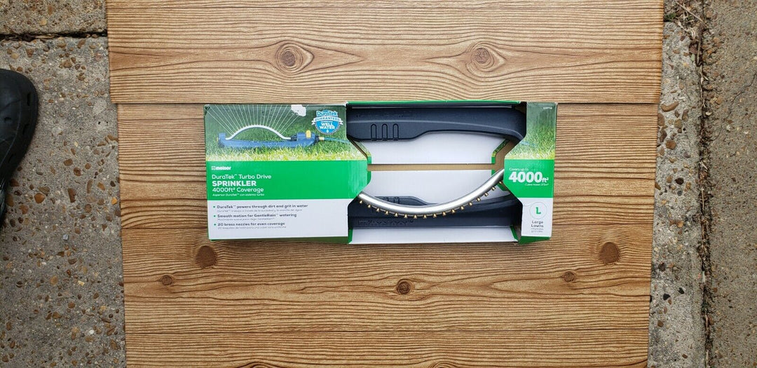 Large Yard Lawn Sprinkler - Melnor Duratek 4000-sq Ft Oscillating Sled