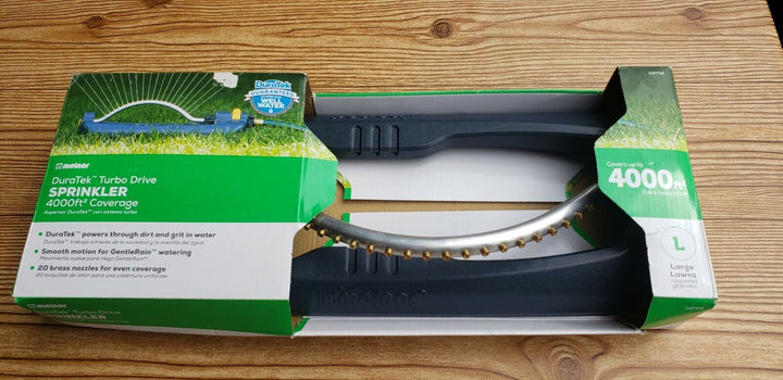 Large Yard Lawn Sprinkler - Melnor Duratek 4000-sq Ft Oscillating Sled
