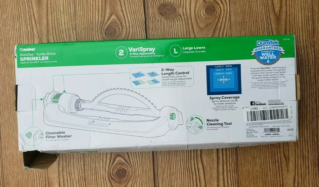 Large Yard Lawn Sprinkler - Melnor Duratek 4000-sq Ft Oscillating Sled