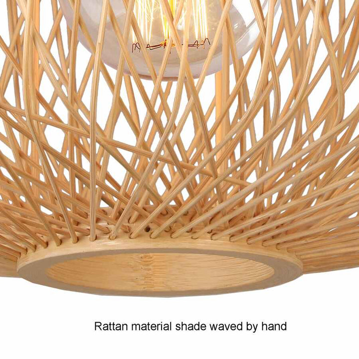 Plafonnier Harlowe Par Allen + Roth 13 Po Naturel Traditionnel Ampoule Incandescente, 1/pqt KHM4291A - Rona Retail $91.94