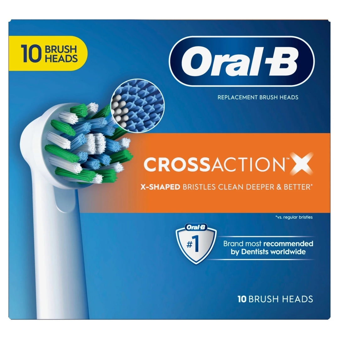 Oral-B CrossAction X Replacement Brush Heads (10 Count) Retail $85.31
