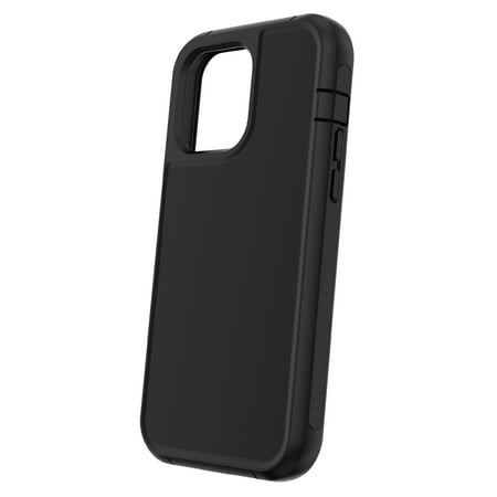 Onn. Rugged Phone Case with Holster for iPhone 14 Pro Max - Black Retail $22.88