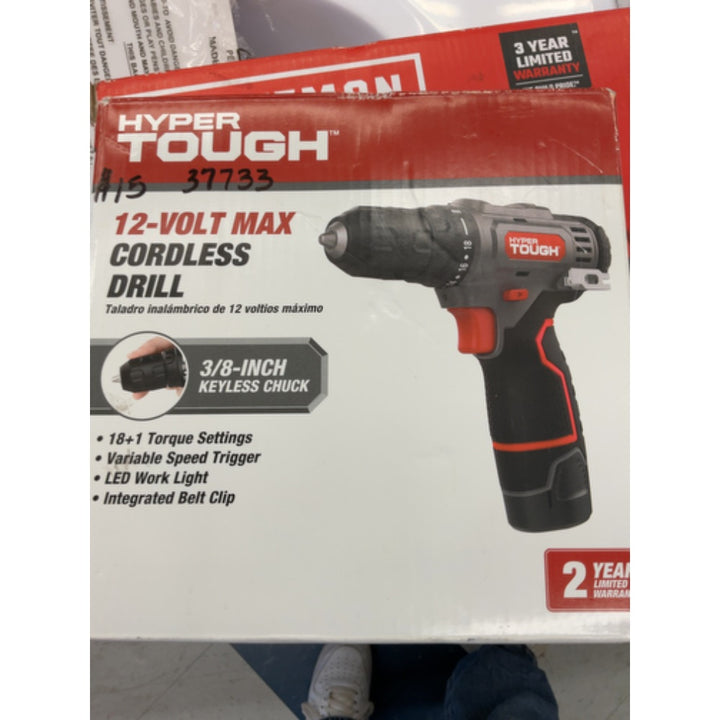 Hyper Tough 12V Max Lithium-Ion Cordless 3/8-inch Drill Driver with 1.5Ah Battery  99303
