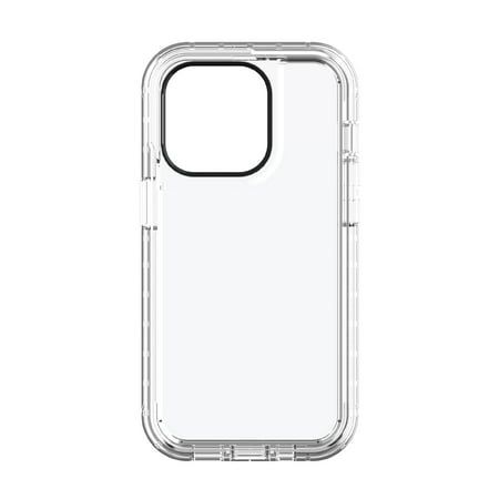 Onn. Rugged Phone Case with Holster for iPhone 14 Pro - Clear Retail $26.88