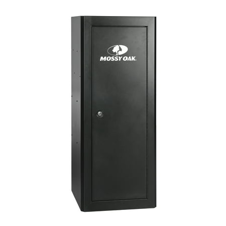 Mossy Oak 18 Gun Security Cabinet  21-inch X 18-inch X 55 Inch  Key Lock  Black Retail $199.00