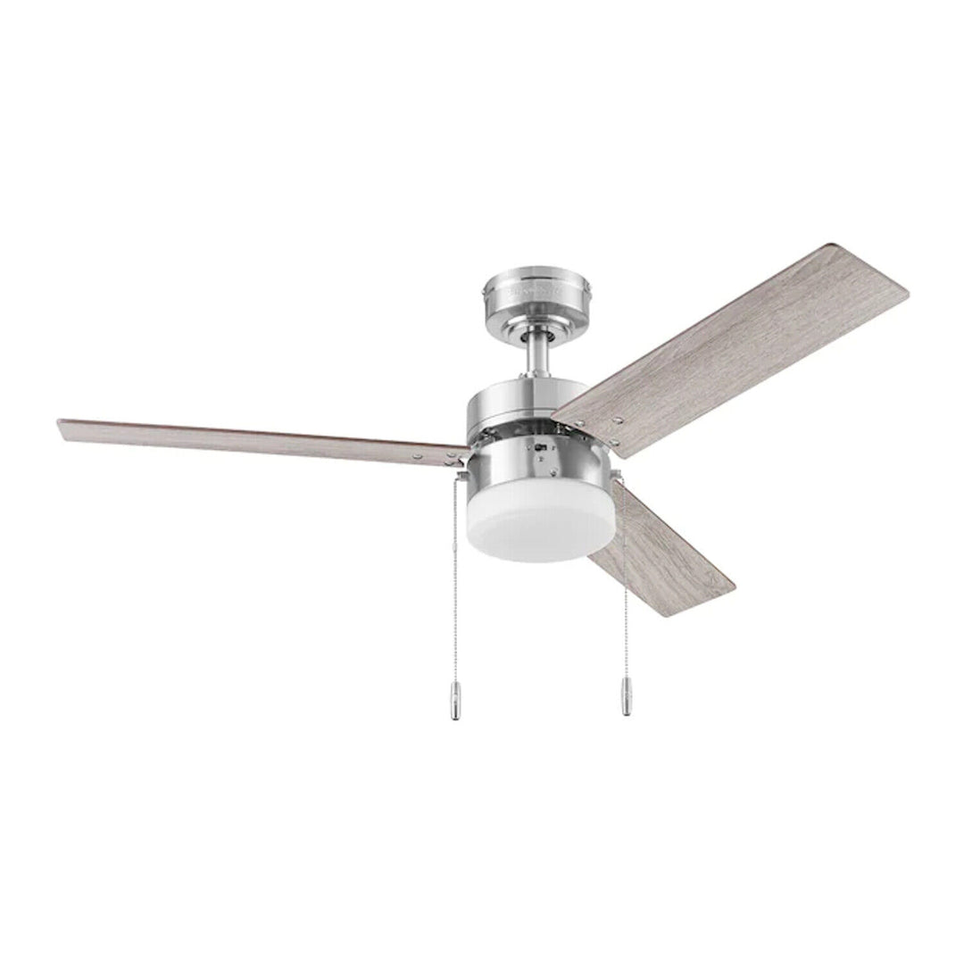 44" Vue Brushed Nickel Ceiling Fan with Light Kit Retail $84.98