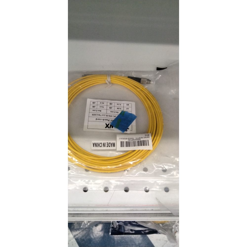 XWYWX 7M/23FT FC/UPC to FC/UPC SM SX LSZH 3.0mm Indoor Fiber Optic Patch Cord, FC to FC Single Mode 9/125Ã‚Âµm Simplex FC-FC Optical Fiber Jumper Cable Compatible with OS1&OS2-XFUFU111-7