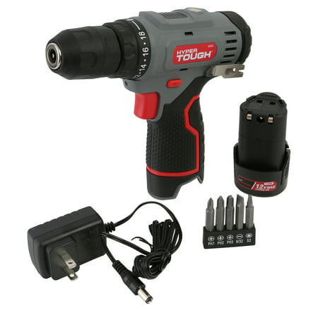 Hyper Tough 12V Max Lithium-Ion Cordless 3/8-inch Drill Driver with 1.5Ah Battery  99303 Retail $22.97