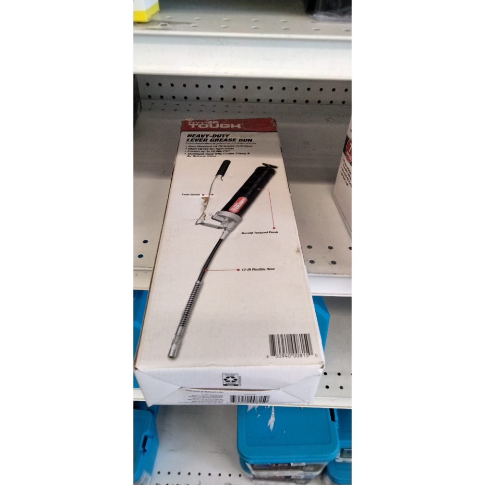 HyperTough Black Heavy Duty 15  Lever Grease Gun