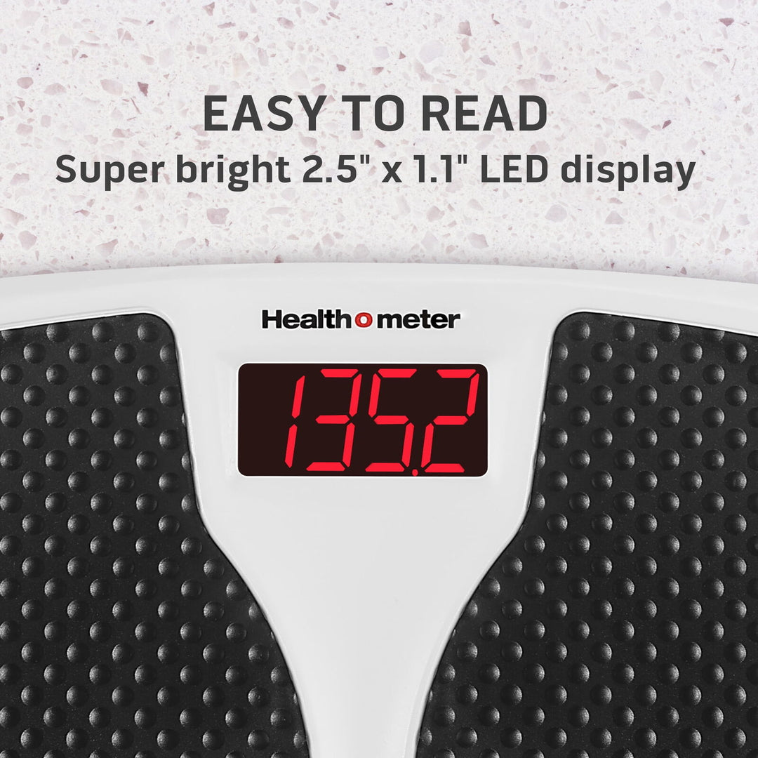 Health O Meter Digital Body Weight Scale  Black and White  350lb Capacity