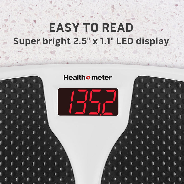 Health O Meter Digital Body Weight Scale  Black and White  350lb Capacity