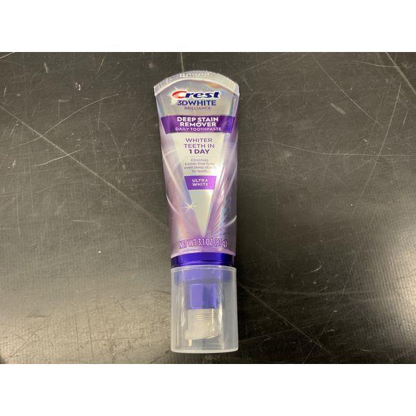 Crest 3D White Brilliance, Deep Stain Remover Daily Toothpaste, Whitens Teeth in 1 Day Retail $7.00