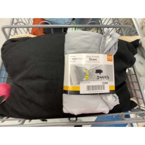Mainstays Gray Emmett Sham - Standard Size Retail $8.00