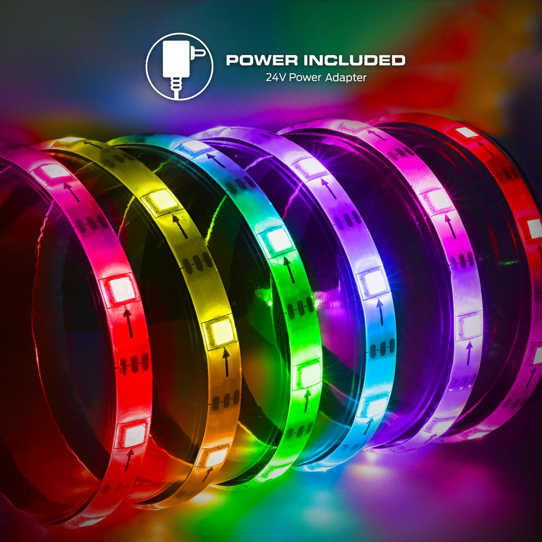 Monster Smart RGB+IC LED Strip Lights 100ft â€“ Sound Reactive Strip Lights for Bedroom, App & Voice Control, RGB Light Strip for Room, Alexa Google Home, Razer Chroma Sync - 540 RGB+IC LED Lights