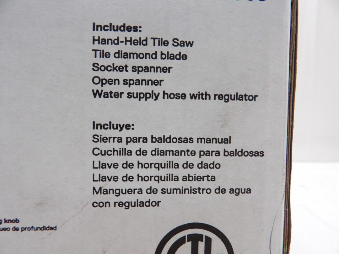 Kobalt 4" Hand Held Tile Saw Corded Electric 59207 12 Amp