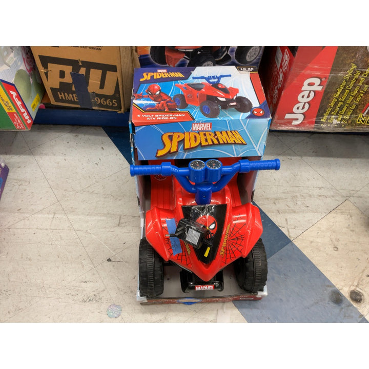 Marvel Spider-Man 6V ATV Ride-On - Authentic Design, Easy to Use, Red and Blue