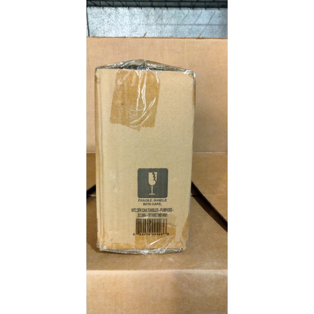 Way To Celebrate! WTC 2PK Can Tumbler - Pumpkins - ECOMM Retail $10.00