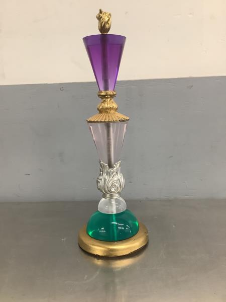 Decorative Table Lamp - Purple, Gold, and Green Accents Retail $175.00