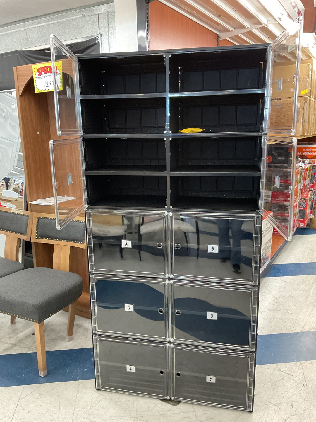Urban luxe storage cabinet for black