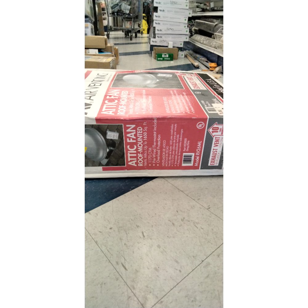 AIR VENT 53830 Roof Mounted Power Attic Ventilator