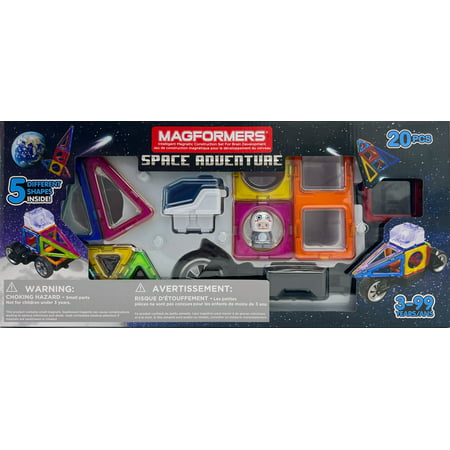 Magformers Magnetic Construction 20 PC Space Adventure STEM Toy Set  +3 Years Retail $12.12