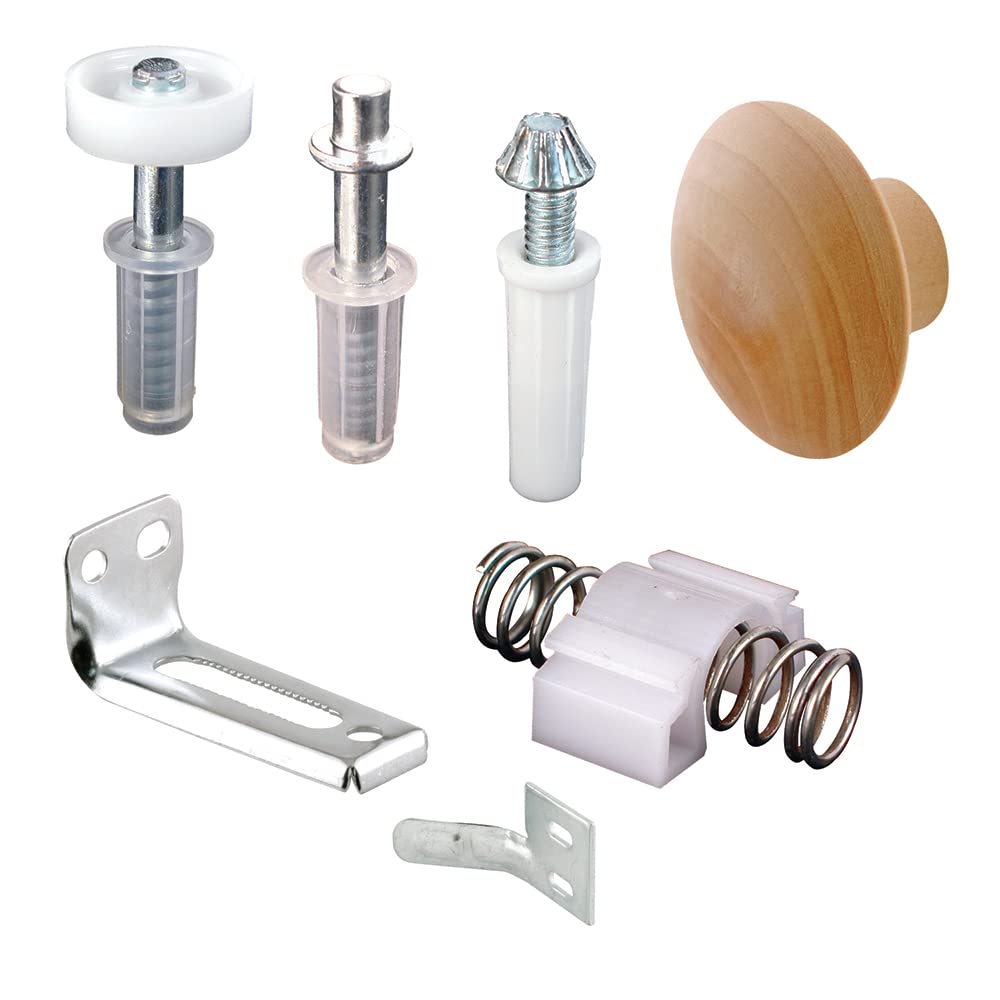 Prime-Line N 7283 Bi-Fold Door Repair Kit â€“ For 7/8â€-Wide Track and 3/8â€ Outside Diameter Pivots & Guidesâ€“Includes All Parts Needed to Repair One 2-Panel Set of Hinged Bi-Folding Doors (1 Set)