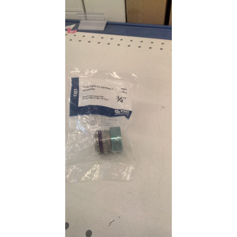Sigma Electric ProConnex 3/4 in. Dia. Die-Cast Zinc Rain-Tight Compression Connector For EMT 1 pk