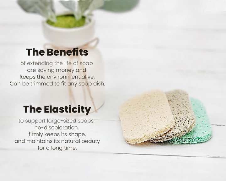 It's Senah [8Pack??] Keep Soap Clean & Fresh Bathroom Soap Dishes, Soap Saver Set | Eco-Friendly, Recyclable | Flexible & Durable Soap Lift | BPA-Free, Non-Slip Bath Soap Holders