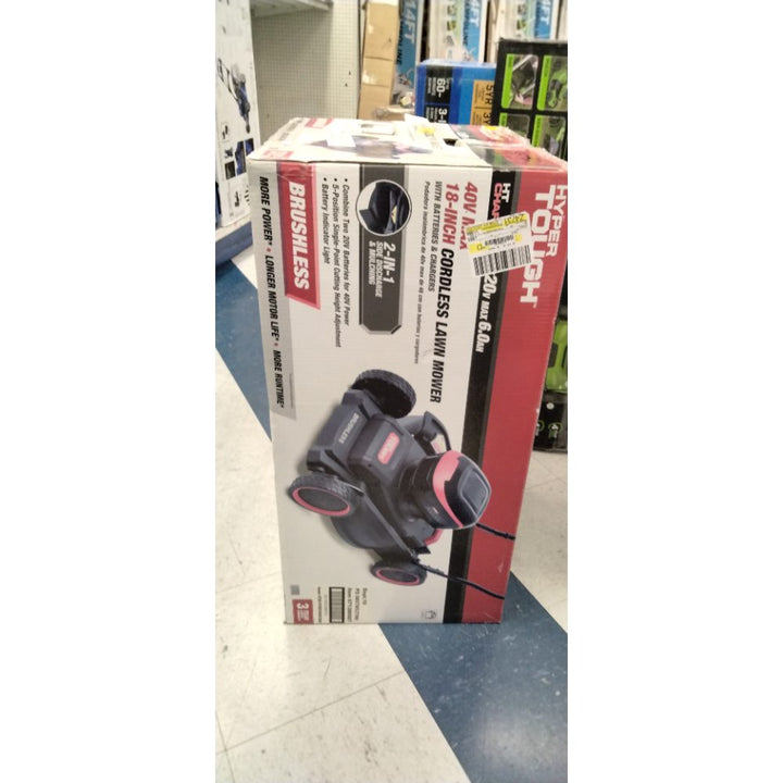 Hyper Tough 2x20 Volts Max 18-inch Brushless Side-discharge Mower  HY5601050516001