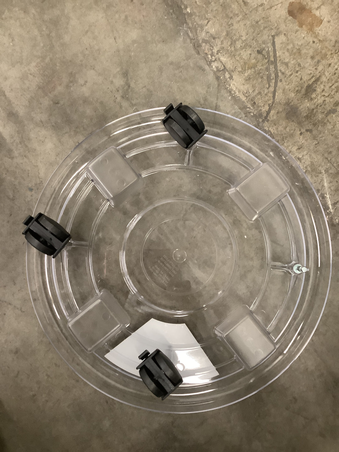 16-IN CLEAR PLASTIC PLANT CADDY