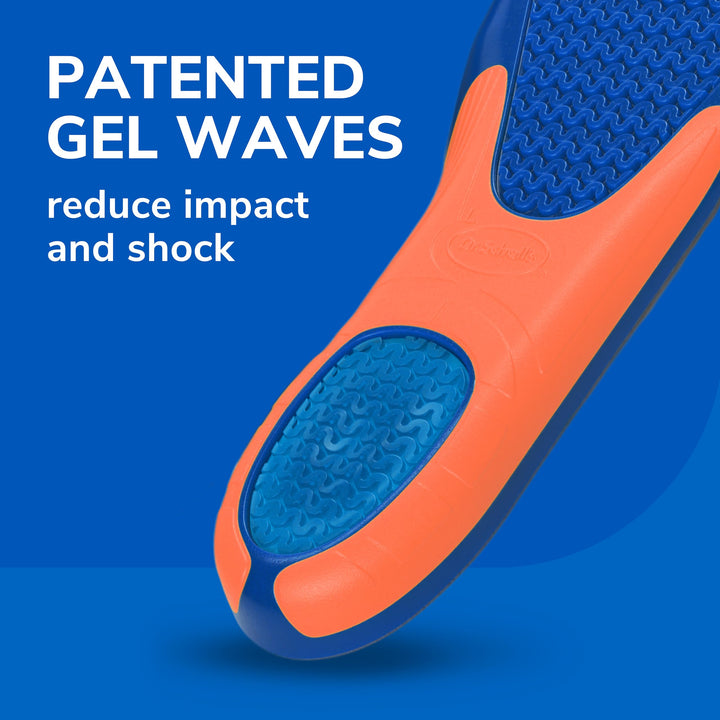 Dr. SchollÃ¢â‚¬â„¢s Extra Comfort Support Insoles Men, Size 8-14, 1 Pair: All-Day Comfort Shoe Inserts with Massaging Gel for Big & Tall Men, 200lbs+, Wide Feet - Arch Support Inserts for Men, Trim to Fit