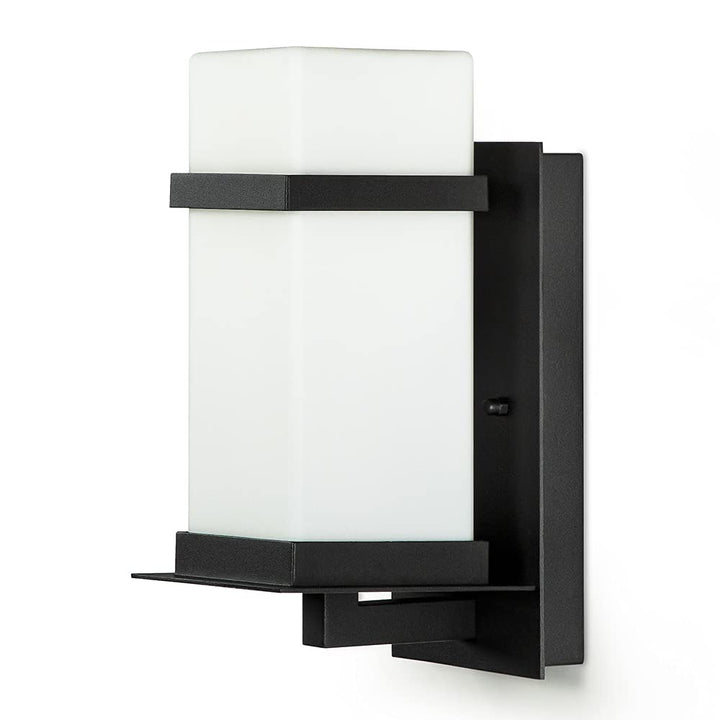 kanofoxim Vintage Outdoor Wall Lantern Fixture - Rustic Wall Mount Light Exterior Wall Sconce Lighting, Coach Light for Front Porch, Garage, Entryway with Water Glass Shade - Anti-Rust Wall Lamp