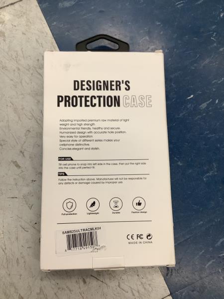 Designer"s Protection Premium Case for S25 Ultra - Ring Holder, Lightweight, Durable, Fashion Design - Purple Retail $12.99