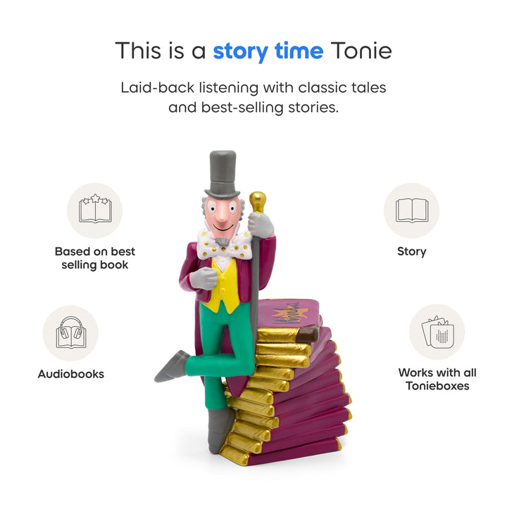 Tonies Willy Wonka Audio Toy Figurine from Roald Dahl's Charlie and The Chocolate Factory Retail $19.00