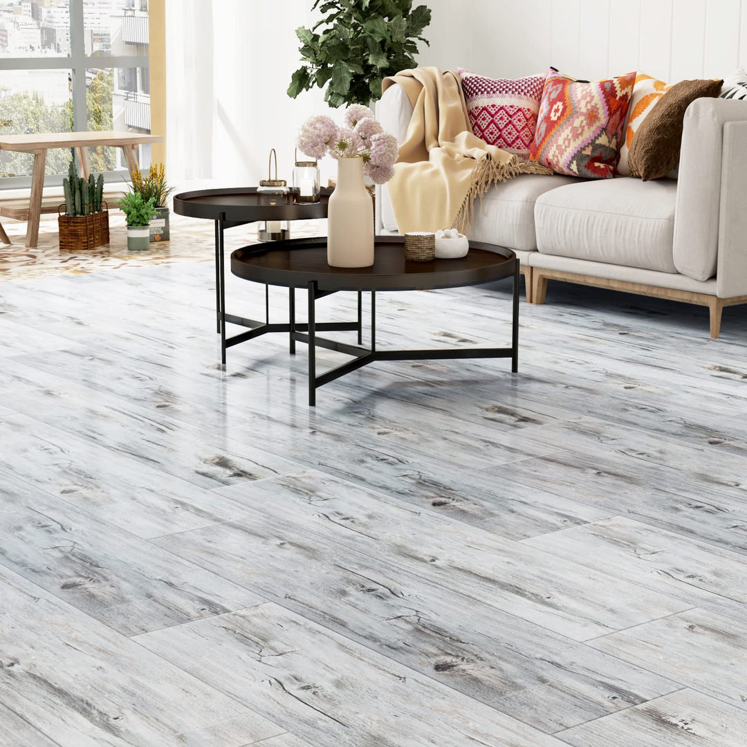 STICKEEP Peel and Stick Bathroom Floor Tiles 16 PCS Vinyl Tiles Peel and Stick Floor Tile Waterproof Laminate Flooring Sticky Tiles for Floor Vinyl Plank Temporary Flooring for Renters Bedroom Kitchen