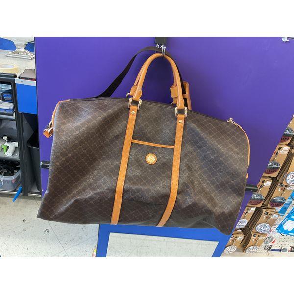 Unknown Brand Monogrammed Duffle Bag with Leather Trim Retail $150.00