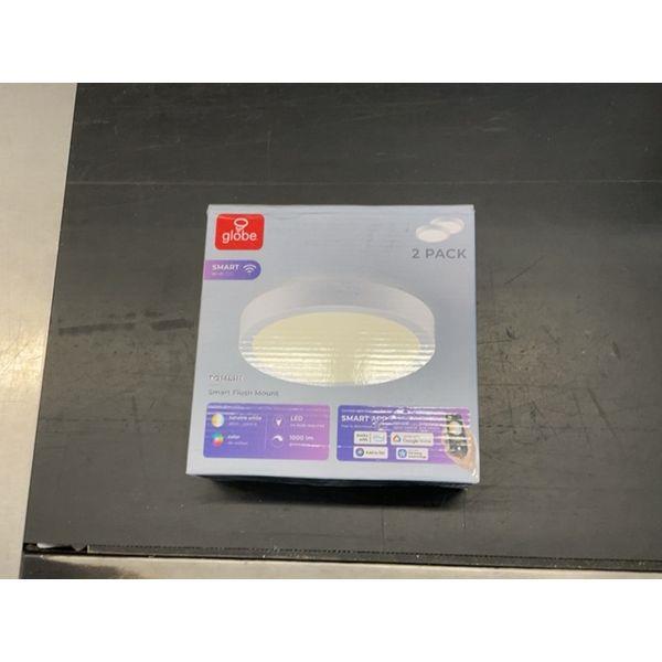 Globe Electric Smart Flush Mount - 2 Pack, LED, 1000 lm Retail $70.00