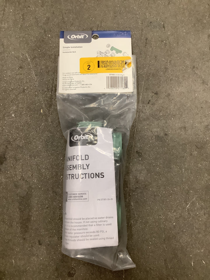 ORBT 2 PORT MANIFOLD GRN