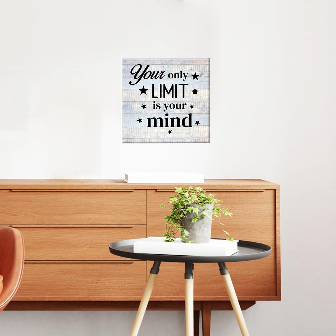 VAHATAN Inspirational Wall Art Office Decor Motivational Canvas Poster Painting Print Framed Ready to Hang Positive Desk Decorations for Office Cubicle Dorm Classroom (8 X 8 Inch)